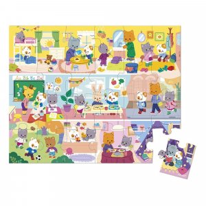 Puzzle enfant 24 pièces les rituels Janod