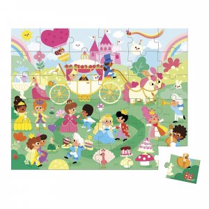 Puzzle enfant 36 pièces les princesses Janod