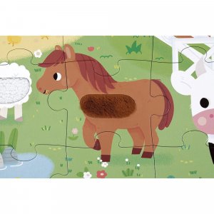 Puzzle tactile la ferme 20 pièces Janod