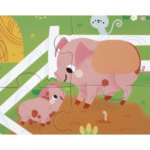 Puzzle tactile la ferme 20 pièces Janod
