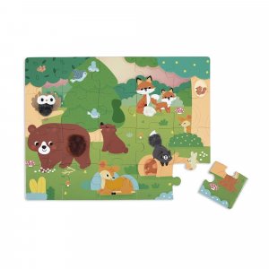 Puzzle tactile la forêt 20 pièces Janod