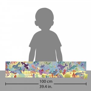 Puzzle frise 36 pièces les animaux marins Janod