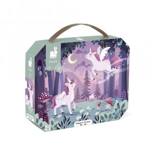 Puzzle enfant 54 pièces licornes Janod