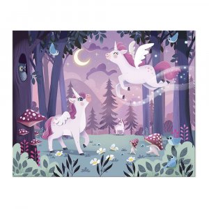 Puzzle enfant 54 pièces licornes Janod
