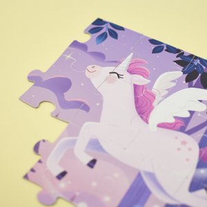 Puzzle enfant 54 pièces licornes Janod