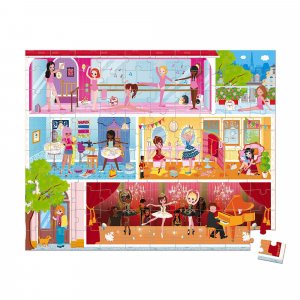 Puzzle enfant 100 pièces danse académie Janod