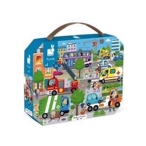 Puzzle enfant 36 pièces city Janod