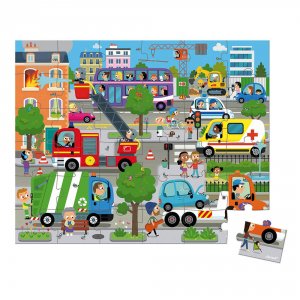 Puzzle enfant 36 pièces city Janod