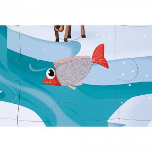 Puzzle enfant tactile la banquise 20 pièces Janod
