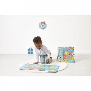 Puzzle magnétique monde 92 pièces Janod