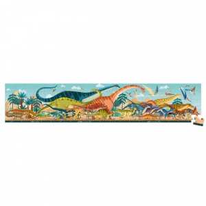 Puzzle panoramique 100 pièces dinosaures Janod