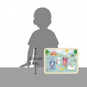 Puzzle en bois 24 pièces Janod