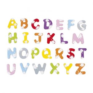 Lot de 52 lettres magnétiques splash Janod