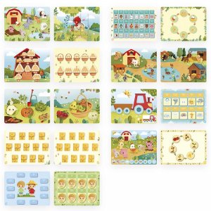 Livre d'activités pour enfant busy book ferme Janod