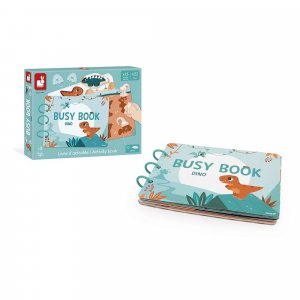 Livre d'activités pour enfant busy book dinosaures Janod