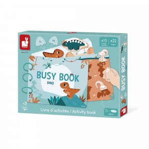 Livre d'activités pour enfant busy book dinosaures Janod