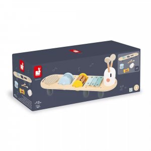 Jeu d'éveil sonore en forme de chenille sweet cocoon Janod