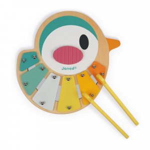 Xylophone pour enfant en forme d'oiseau Janod