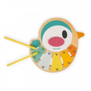Xylophone pour enfant en forme d'oiseau Janod