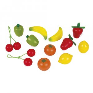 Cagette de 12 fruits en bois Janod