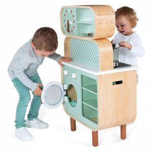 Cuisine enfant en bois double face cooker reverso Janod