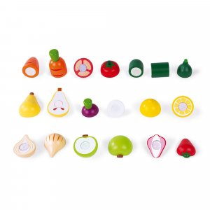 Set xxl de fruits & légumes à découper Janod