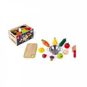Set xxl de fruits & légumes à découper Janod