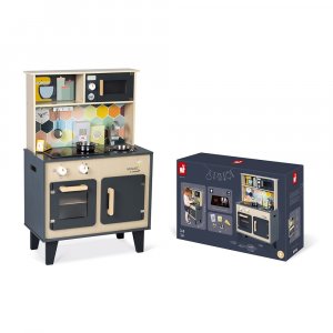 Grande cuisine enfant en bois mozaïc Janod