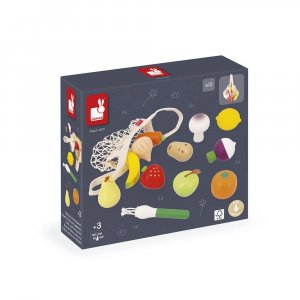 Set de 12 fruits et légumes pour enfant mamie soleil Janod