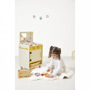 Cuisine en bois pour enfant mamie soleil Janod