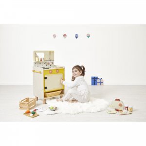 Cuisine en bois pour enfant mamie soleil Janod