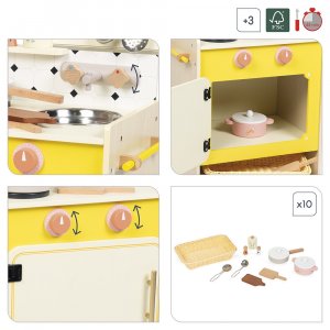 Cuisine en bois pour enfant mamie soleil Janod