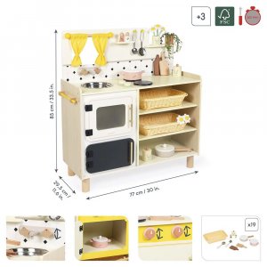 Grande cuisine en bois pour enfant mamie soleil Janod