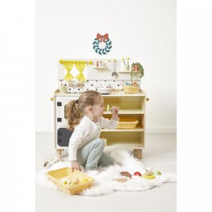 Grande cuisine en bois pour enfant mamie soleil Janod