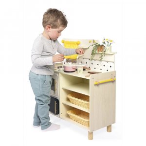 Grande cuisine en bois pour enfant mamie soleil Janod