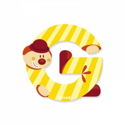 Lettre de l'alphabet clown g