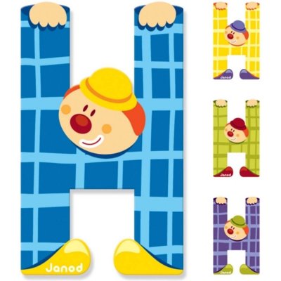 Lettre de l'alphabet clown h