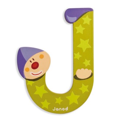 Lettre de l'alphabet clown j