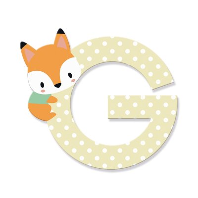 Lettre de l'alphabet pure g