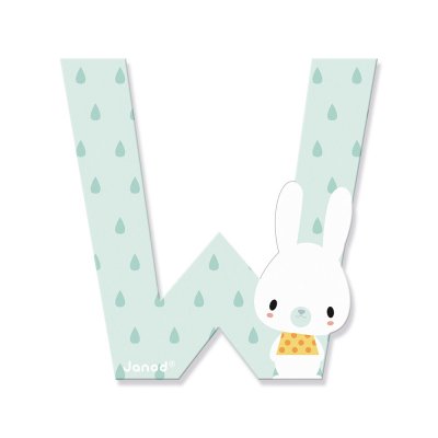 Lettre de l'alphabet pure w