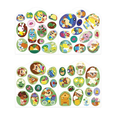 Cahier de stickers pour enfants le jardin