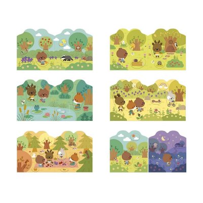 Cahier de stickers pour enfants la forêt