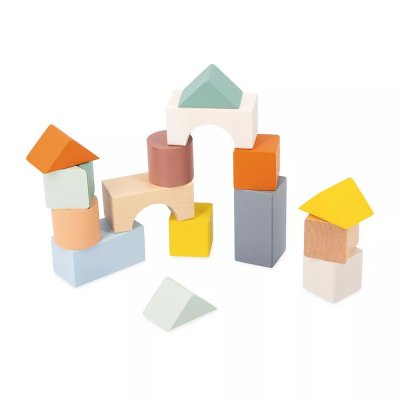 Chariot de cubes à tirer escargot sweet cocoon