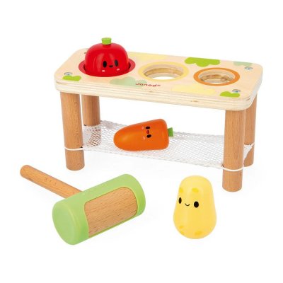 Jouet en bois tap tap légumes