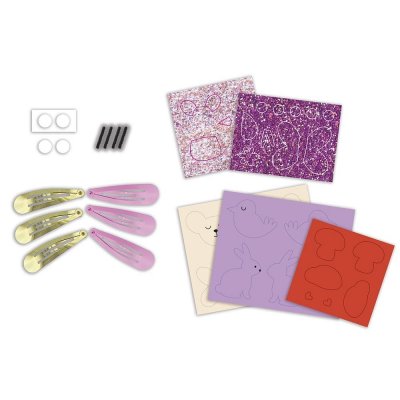 Coffret créatif 6 barrettes à créer flower garden