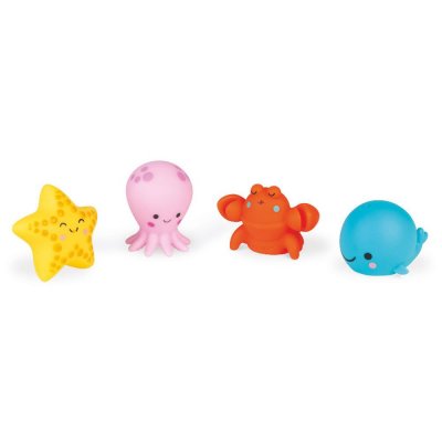 Jouet de bain gicleur lot de 4 animaux de la mer