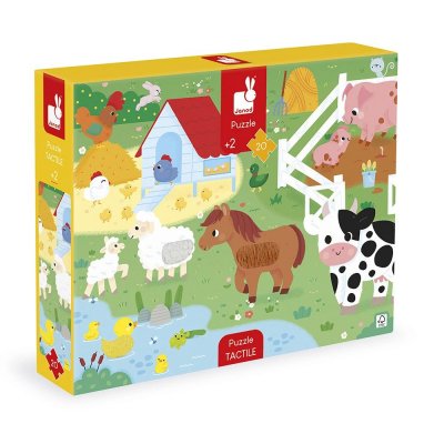 Puzzle tactile la ferme 20 pièces
