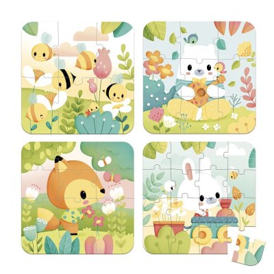 Lot de 4 puzzles évolutifs pure