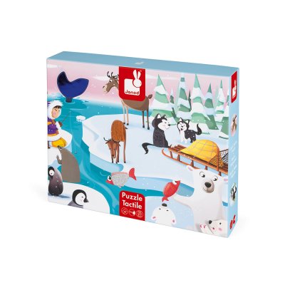 Puzzle enfant tactile la banquise 20 pièces