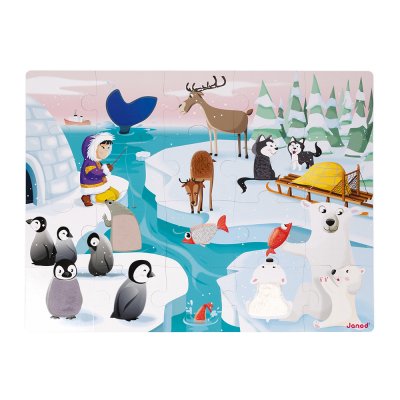 Puzzle enfant tactile la banquise 20 pièces